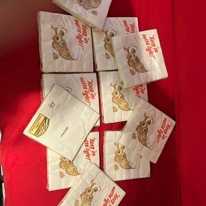 Vintage Gremlin napkins- hallmark napkins from 1980s.   8 cups and 2 -8 plates